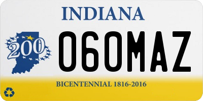 IN license plate 060MAZ
