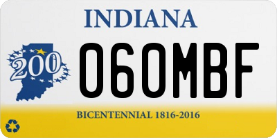 IN license plate 060MBF