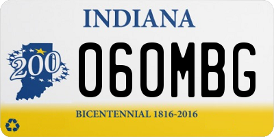 IN license plate 060MBG