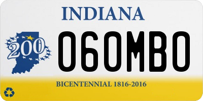 IN license plate 060MBO