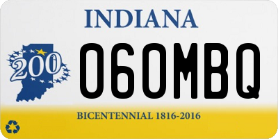 IN license plate 060MBQ