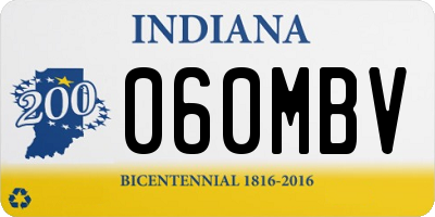 IN license plate 060MBV