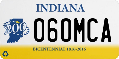 IN license plate 060MCA