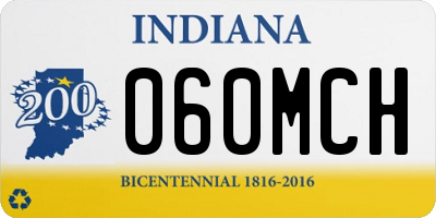 IN license plate 060MCH