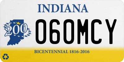 IN license plate 060MCY