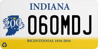 IN license plate 060MDJ