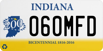 IN license plate 060MFD