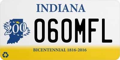 IN license plate 060MFL