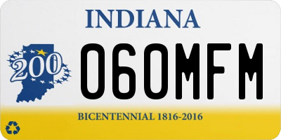 IN license plate 060MFM