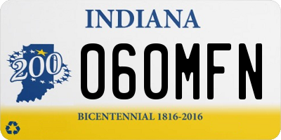 IN license plate 060MFN