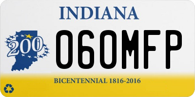IN license plate 060MFP