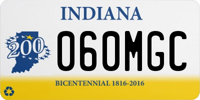 IN license plate 060MGC