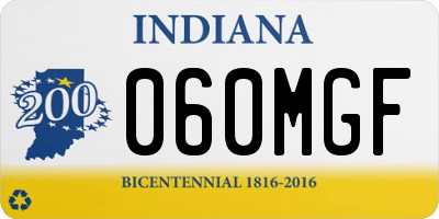 IN license plate 060MGF