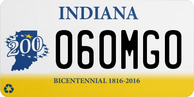 IN license plate 060MGO