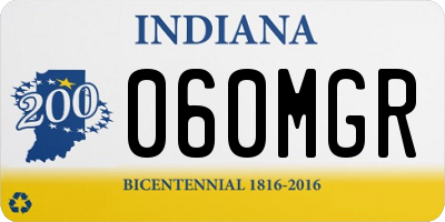 IN license plate 060MGR