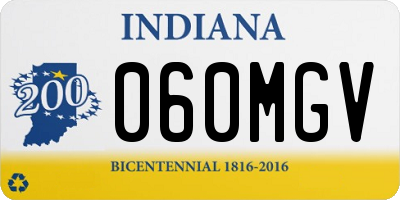 IN license plate 060MGV