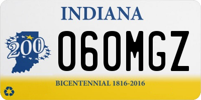 IN license plate 060MGZ