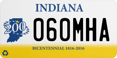 IN license plate 060MHA