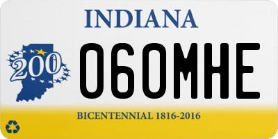 IN license plate 060MHE