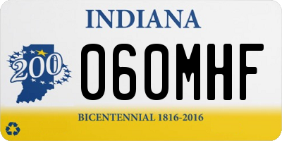 IN license plate 060MHF