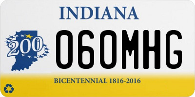IN license plate 060MHG