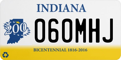 IN license plate 060MHJ