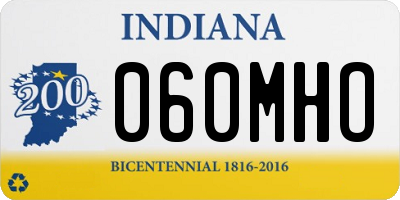 IN license plate 060MHO