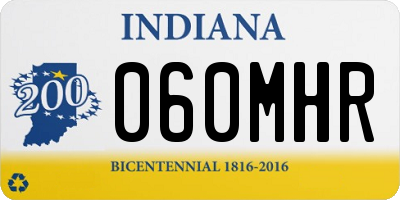 IN license plate 060MHR