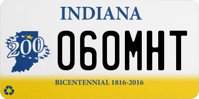 IN license plate 060MHT