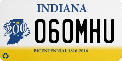 IN license plate 060MHU