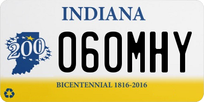 IN license plate 060MHY