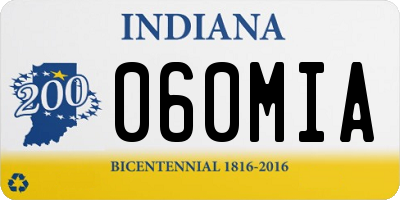 IN license plate 060MIA