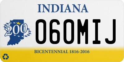 IN license plate 060MIJ