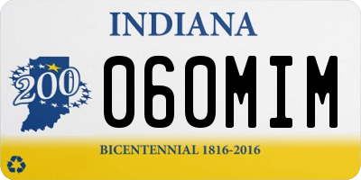 IN license plate 060MIM