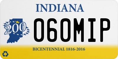 IN license plate 060MIP