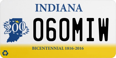 IN license plate 060MIW