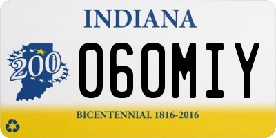 IN license plate 060MIY