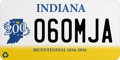 IN license plate 060MJA