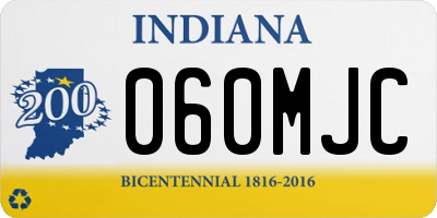IN license plate 060MJC