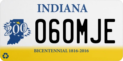 IN license plate 060MJE