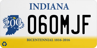 IN license plate 060MJF
