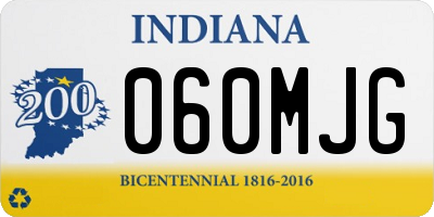 IN license plate 060MJG