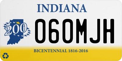 IN license plate 060MJH