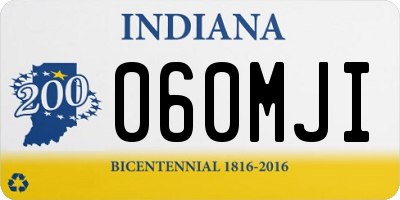 IN license plate 060MJI