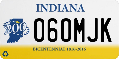 IN license plate 060MJK