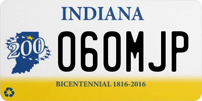 IN license plate 060MJP