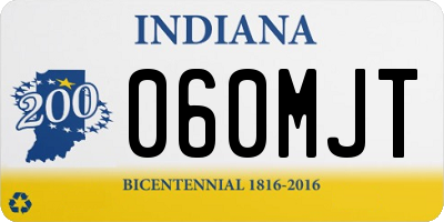 IN license plate 060MJT
