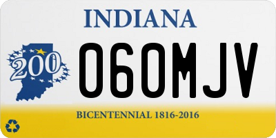 IN license plate 060MJV