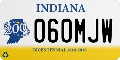 IN license plate 060MJW