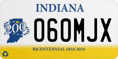 IN license plate 060MJX